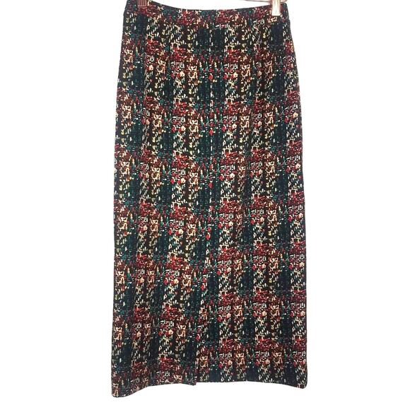 Everleigh | Emerald Multi Pencil Skirt Stretch XS - Picture 2 of 9